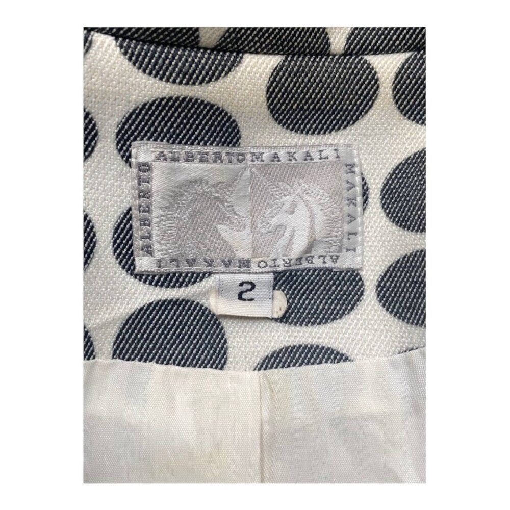 40% OFF Clearance SALE❗️ Alberto Makali Polka Dot Blazer Jacket Cotton/Spandex - Picture 7 of 7